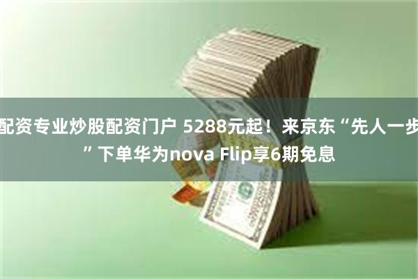 配资专业炒股配资门户 5288元起！来京东“先人一步”下单华为nova Flip享6期免息