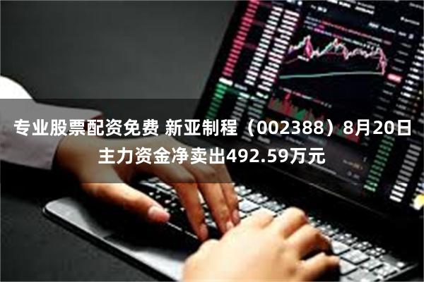 专业股票配资免费 新亚制程（002388）8月20日主力资金净卖出492.59万元