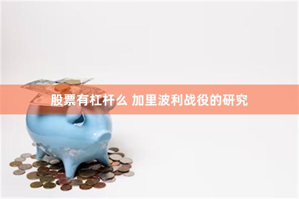 股票有杠杆么 加里波利战役的研究